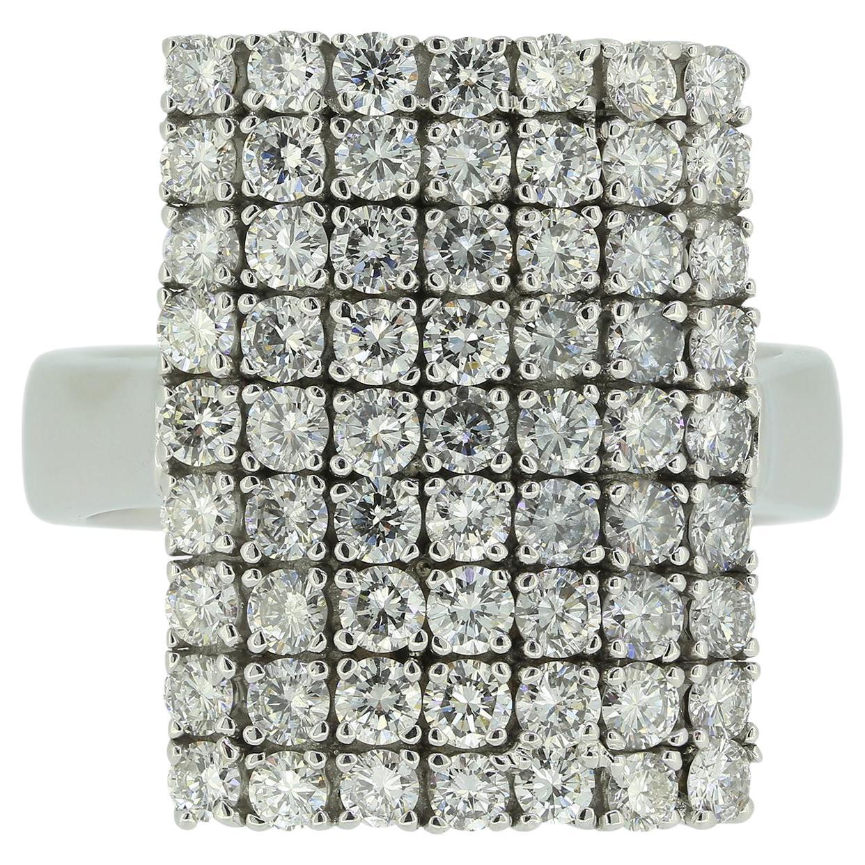 Diamond Cluster Dress Ring For Sale