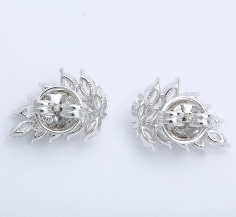 Diamond Cluster Earring Cuffs For Sale at 1stDibs