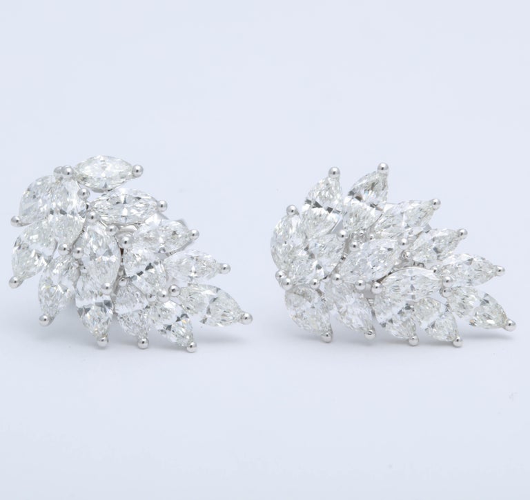 Diamond Cluster Earring Cuffs For Sale at 1stdibs