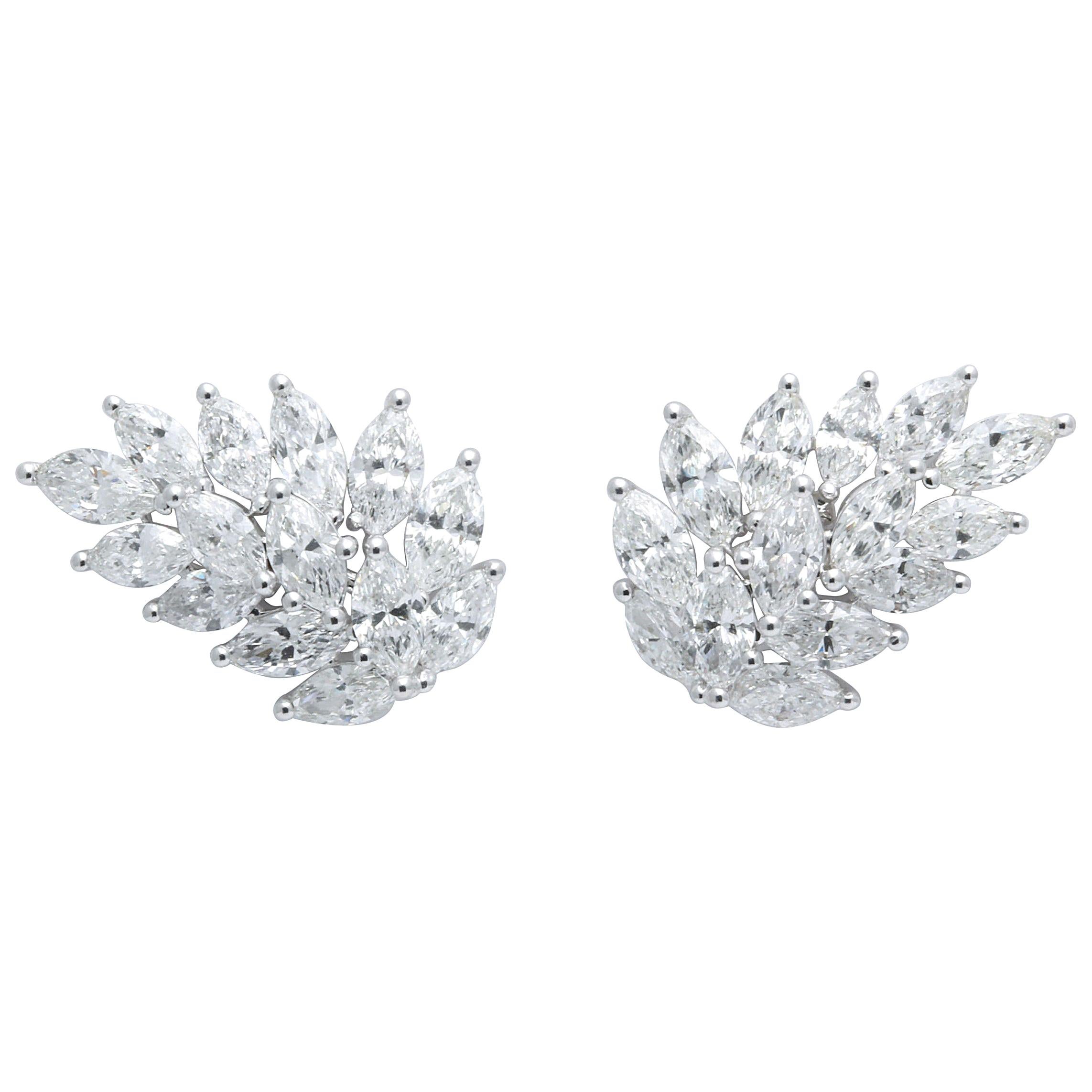 Diamond Cluster Earring Cuffs