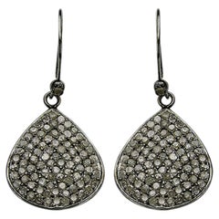 Diamant-Cluster-Ohrringe 2.6 Karat Sterling Silber