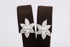 Diamond Cluster Earrings