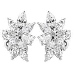 Diamond Cluster Earrings