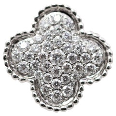 Diamond Cluster Gold Clover Ring