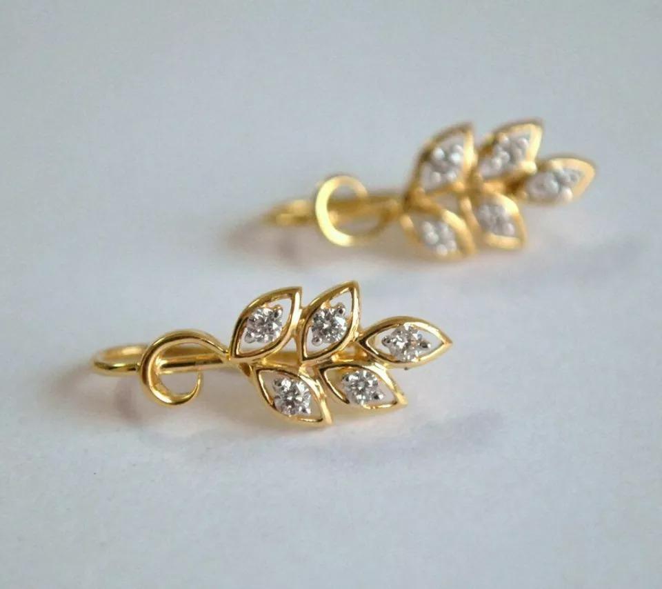 Diamant Cluster Huggies Ohrring Blatt Weinrebe Ohrringe 14k Gold jeden Tag Geschenk
Geringes Gewicht, kann jeden Tag getragen werden

Zusätzliche Informationen:
Zustand: Neu ohne Etiketten: Ein brandneuer, unbenutzter und ungetragener Artikel