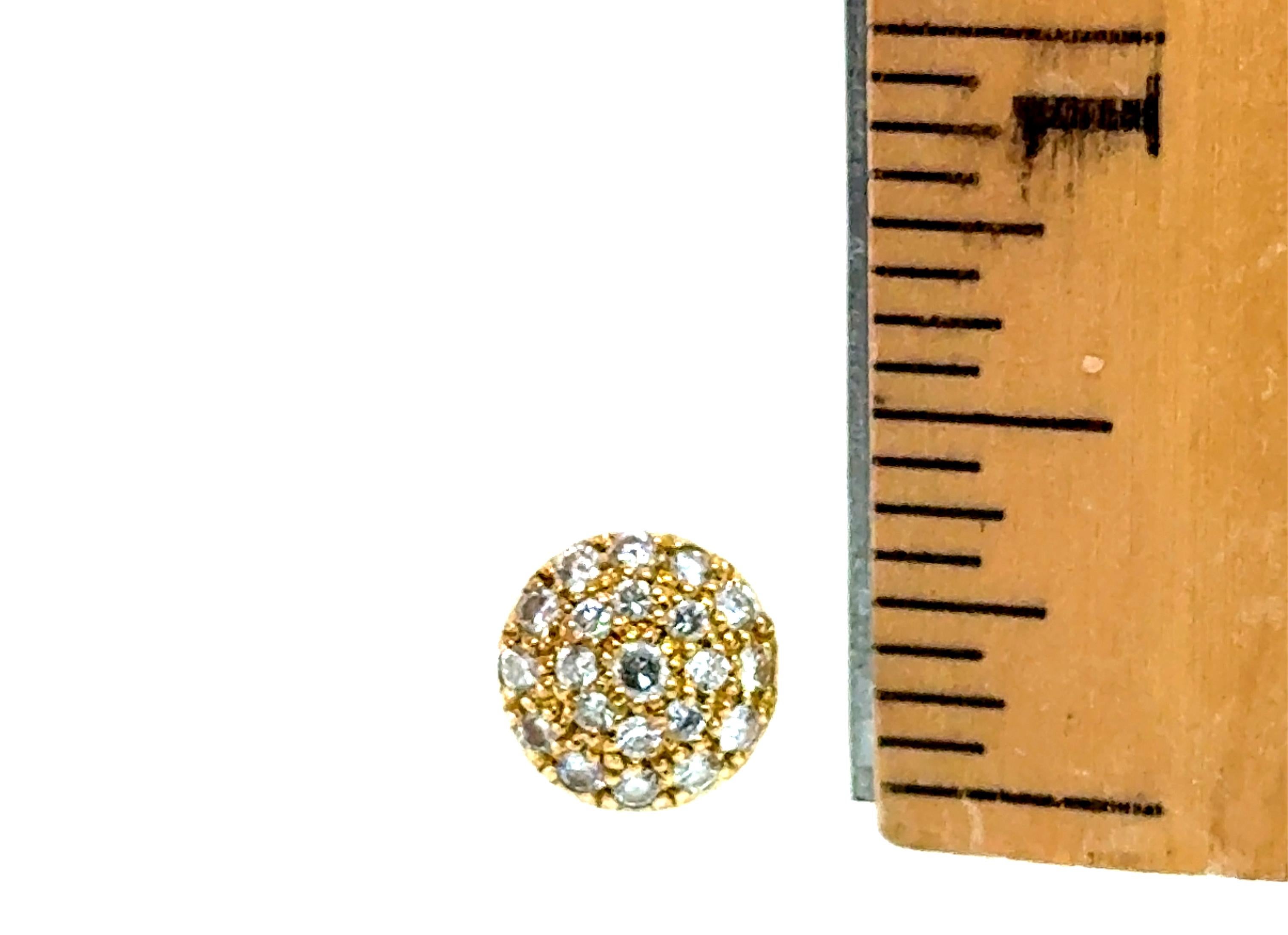 Donna Collana con ciondolo a grappolo di diamanti Mined 1/3ct 14K con catena fluttuante e scomparsa in vendita