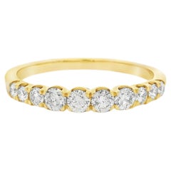 Diamond Cluster Ring 0.50 Carat in 14K Yellow Gold, Size 7