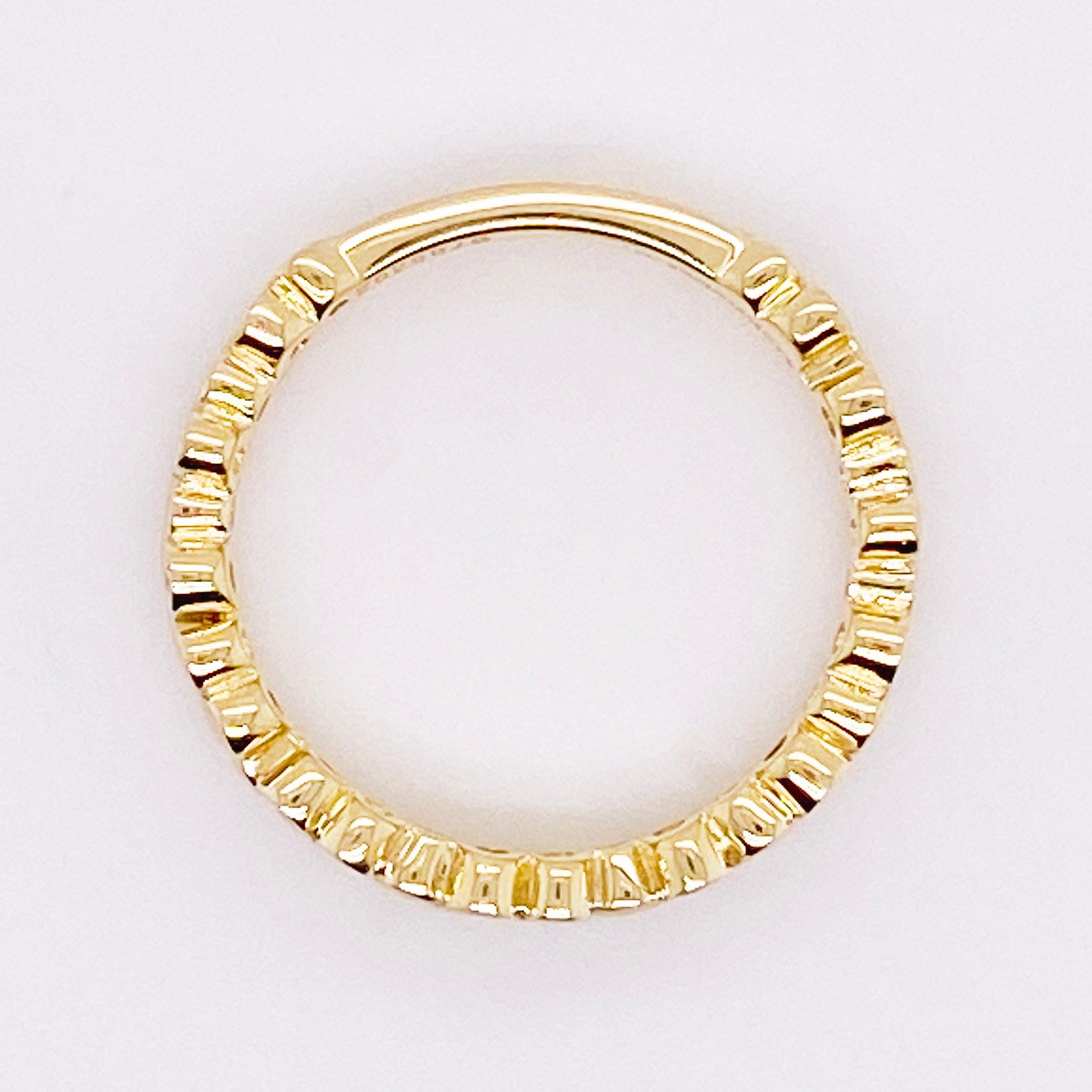 En vente :  Bague grappe de diamants en or jaune 14 carats, anneau à bulles Gabriel, LR5649Y45JJ 5