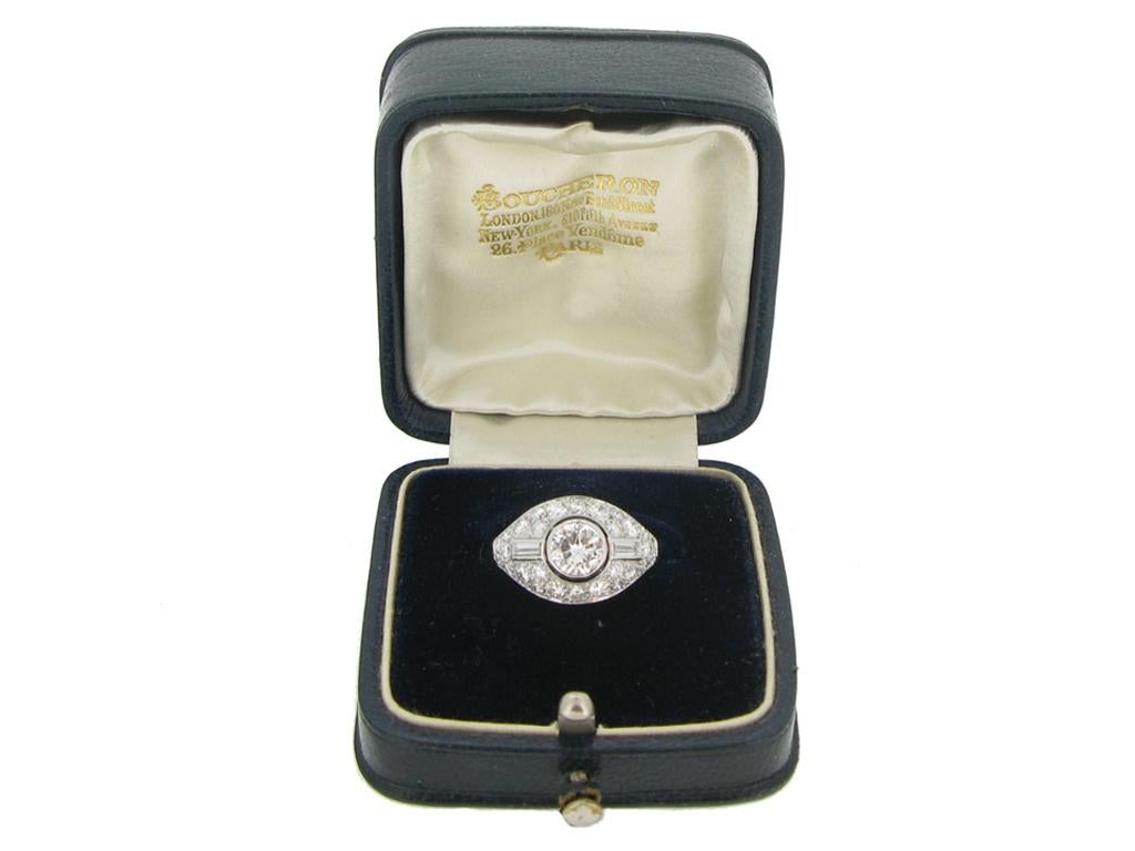 Diamond Cluster Ring by Boucheron Paris, circa 1950s For Sale 1