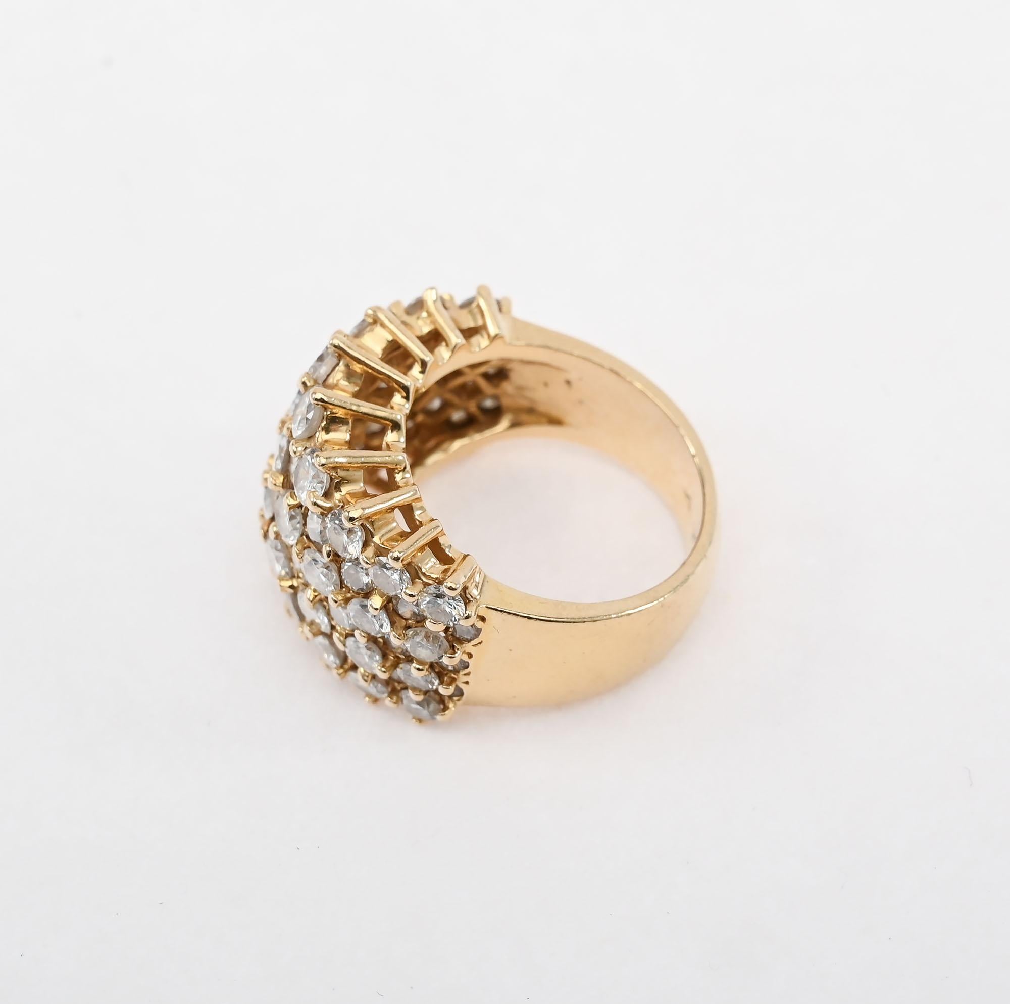 Anello con diamante a grappolo In condizioni ottime in vendita a Darnestown, MD