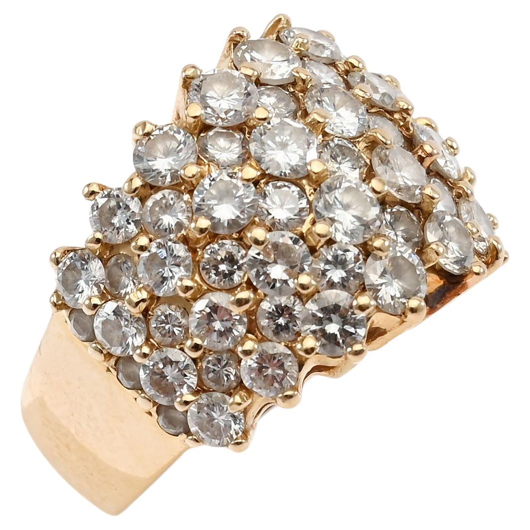 Diamond Cluster Ring