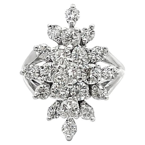 Diamond Cluster Ring