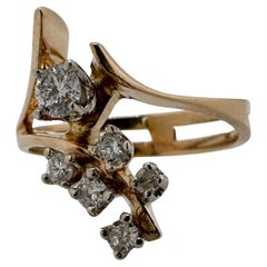Diamant Cluster Ring in 14K Gelbgold