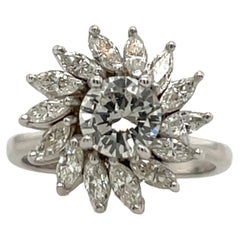 Diamond Cluster Ring Set In 18ct White Gold, 1.75ct