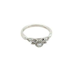 Diamond Cluster Ring Set with 0.25ct Natural Round Diamonds in 18ct White Gold