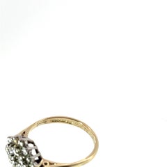 Diamond Cluster Ring Set with 0.50ct In 9ct Yellow & White Gold