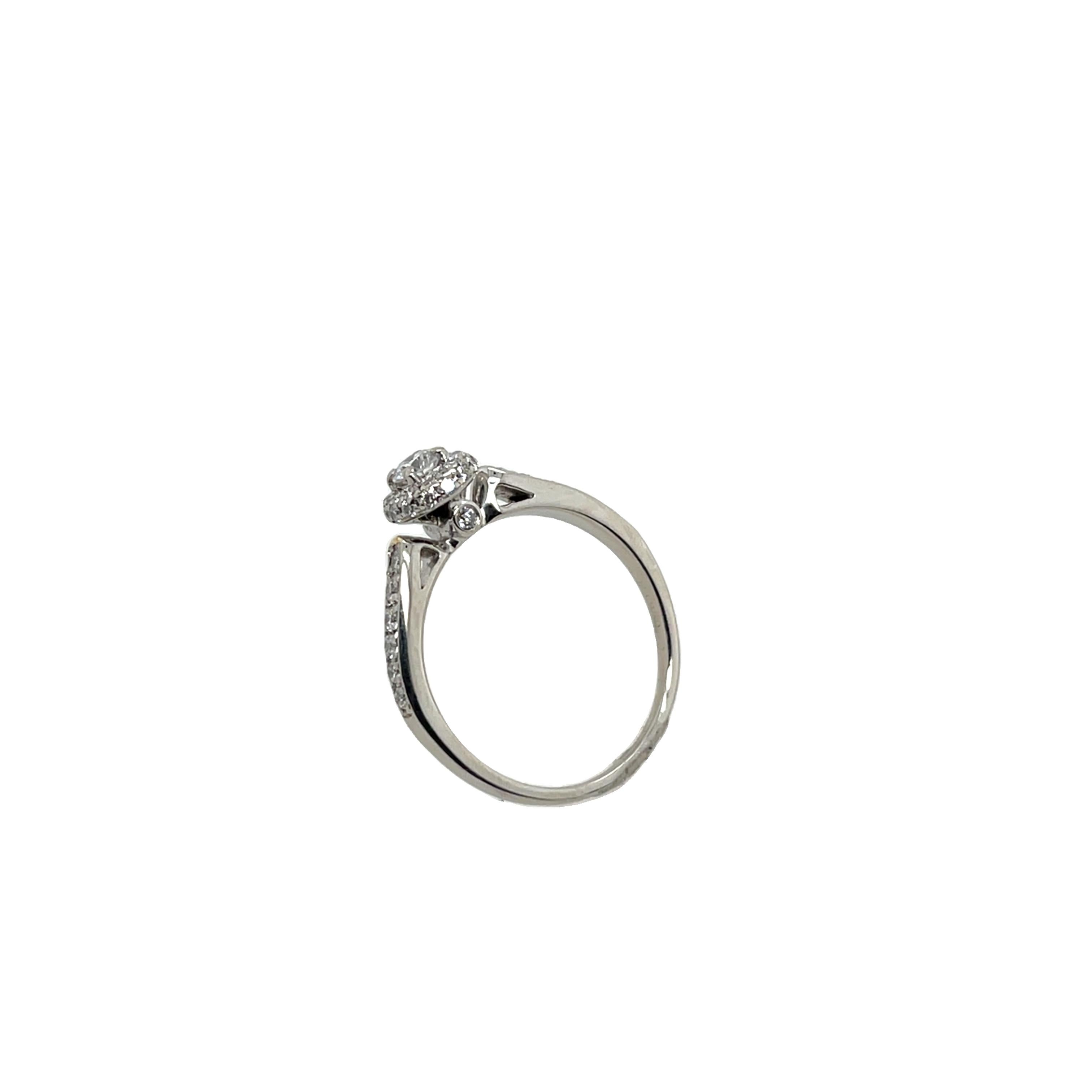 da uomo o donna Anello con cluster di diamanti con 0.50ct di diamanti naturali in Nature in vendita
