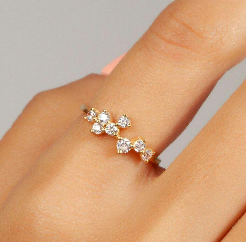 Diamond Cluster Stacking Ring 14K Solid Gold Wedding Band ring Valentines Gift
Total Carat Weight
0.24 Cts And Above
Number of Diamonds
8
Band Width
1.9 mm Approx
Material
Natural Diamond, 14K Solid Gold
Main Stone
Diamond
Metal
Yellow
