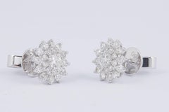 Diamant-Cluster-Ohrstecker in Sternform
