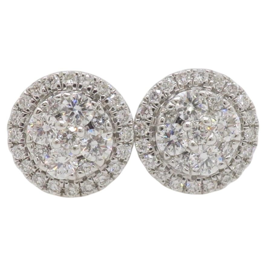Orecchini con diamante a grappolo