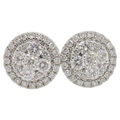 Orecchini con diamante a grappolo