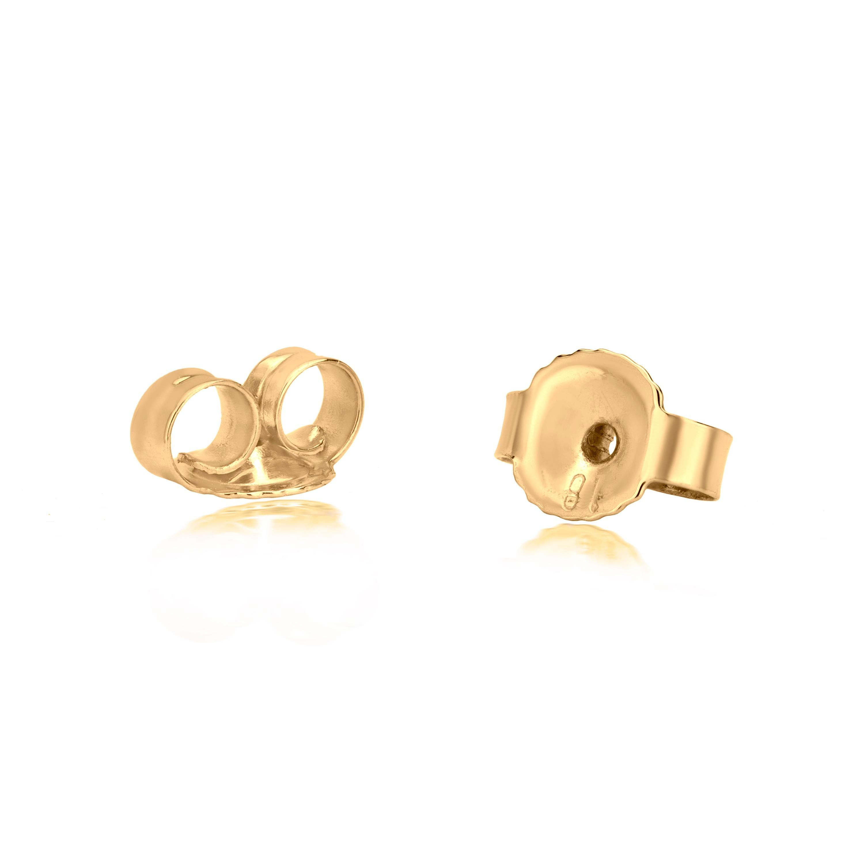 Women's Luxle Diamond Cluster Stud Earrings in 18k Yellow Gold