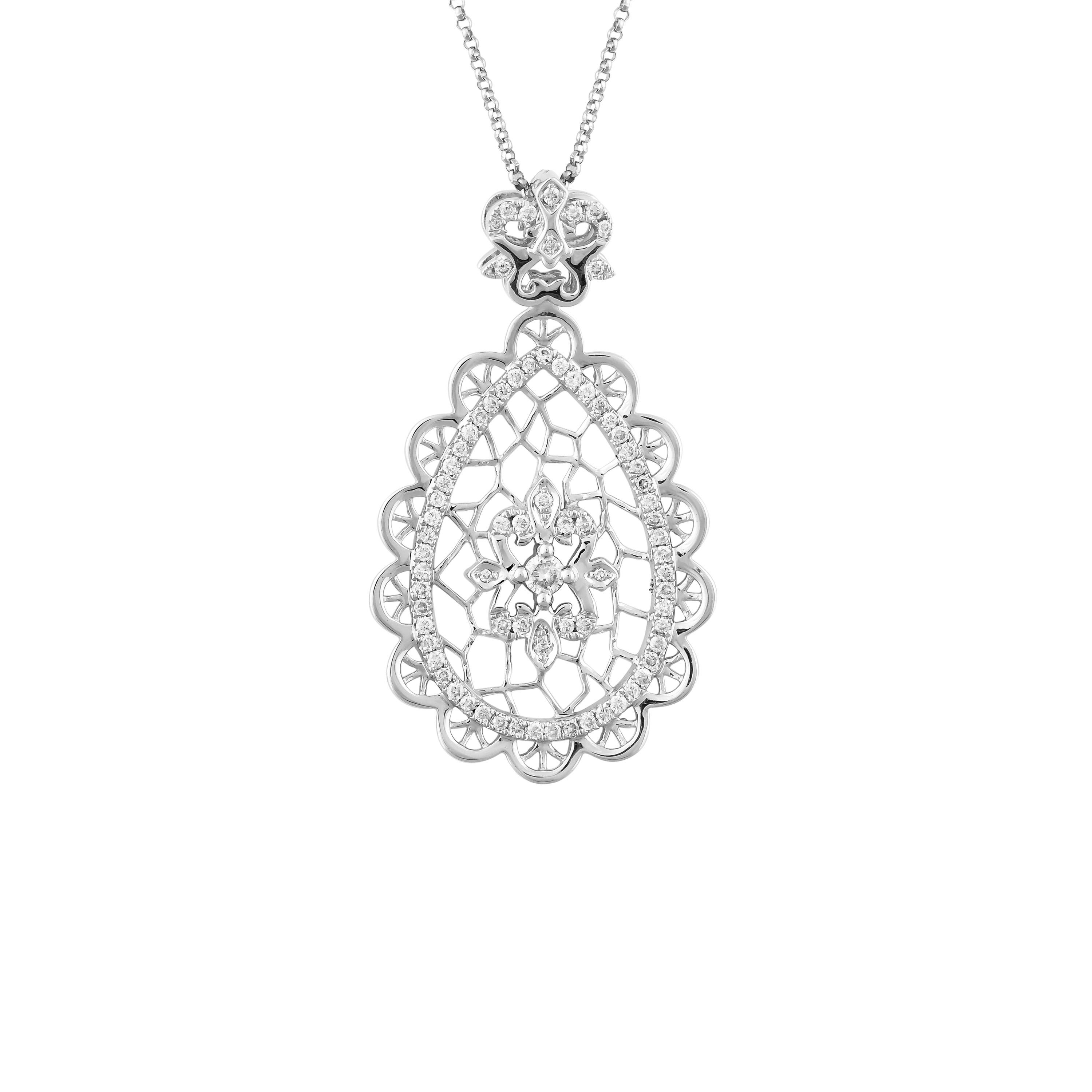 An exclusive collection of designer and unique cocktail pendants by Sunita Nahata Fine Design. 

Diamond Cocktail Pendant in 18 Karat Black Gold.

Diamond: 0.47 carat, 1.15 Size, Round Shape, G colour, VS Clerity.

Gold: 5.126g, 18K Black gold.