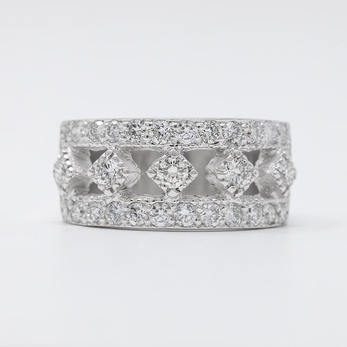 Diamant-Cocktailring 1,50 Karat. Damen im Angebot