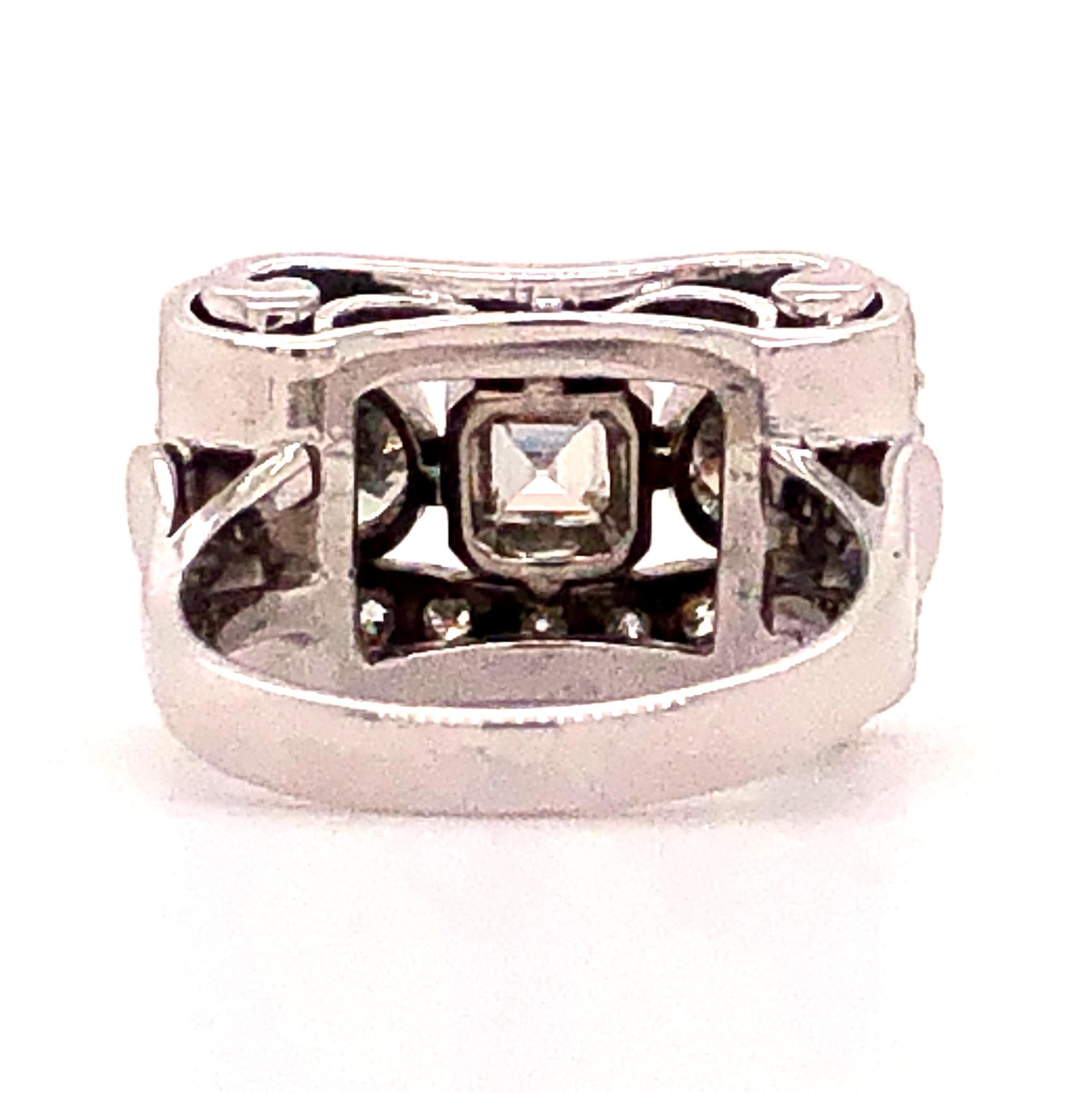 Diamond Cocktail Ring, 1950s In Excellent Condition In Idar-Oberstein, DE