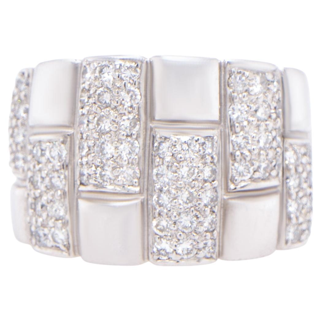 Anillo Cóctel Diamantes 2 Quilates Total Oro Blanco 18K