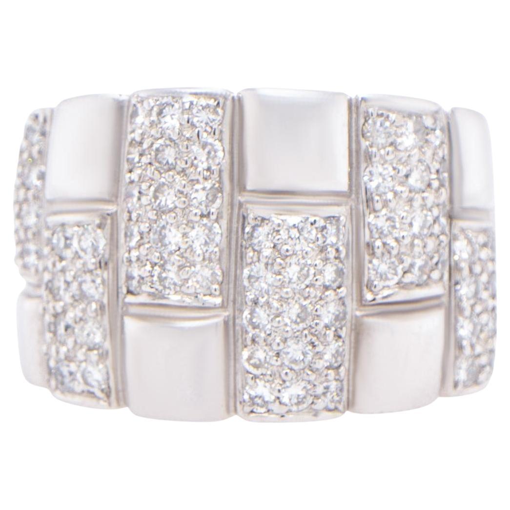 Anillo Cóctel Diamantes 2 Quilates Total Oro Blanco 18K