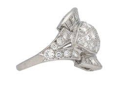 Diamond Cocktail Ring, American, circa 1950