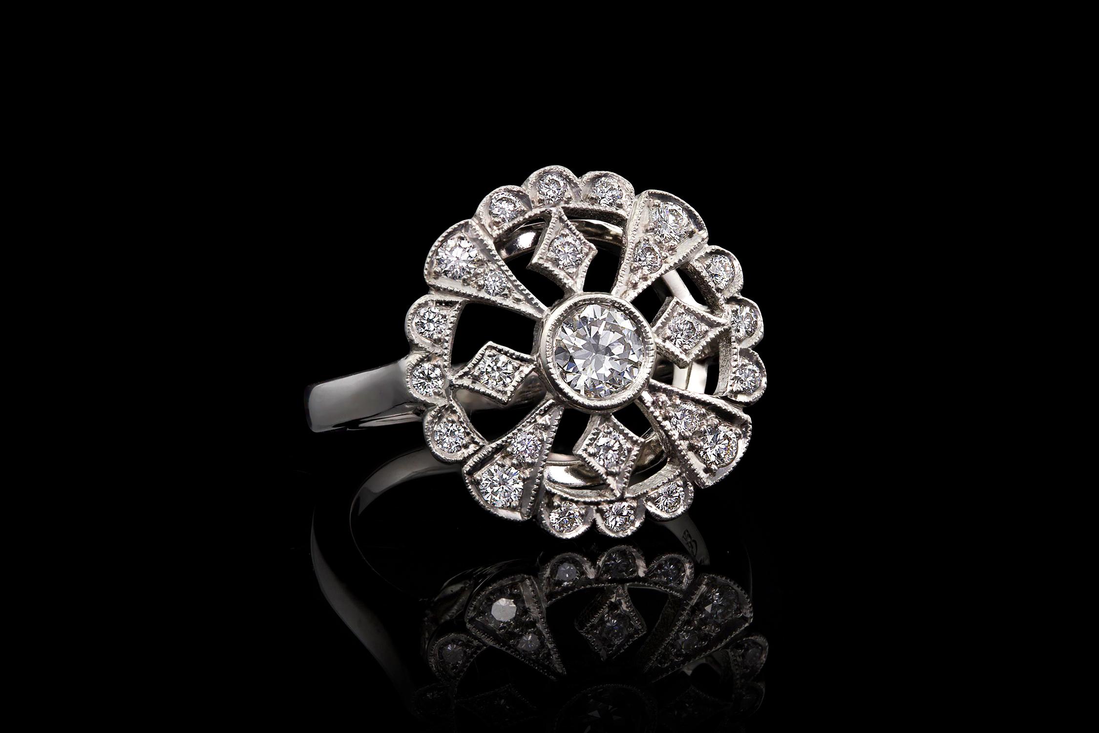 Diamond Cocktail Ring 