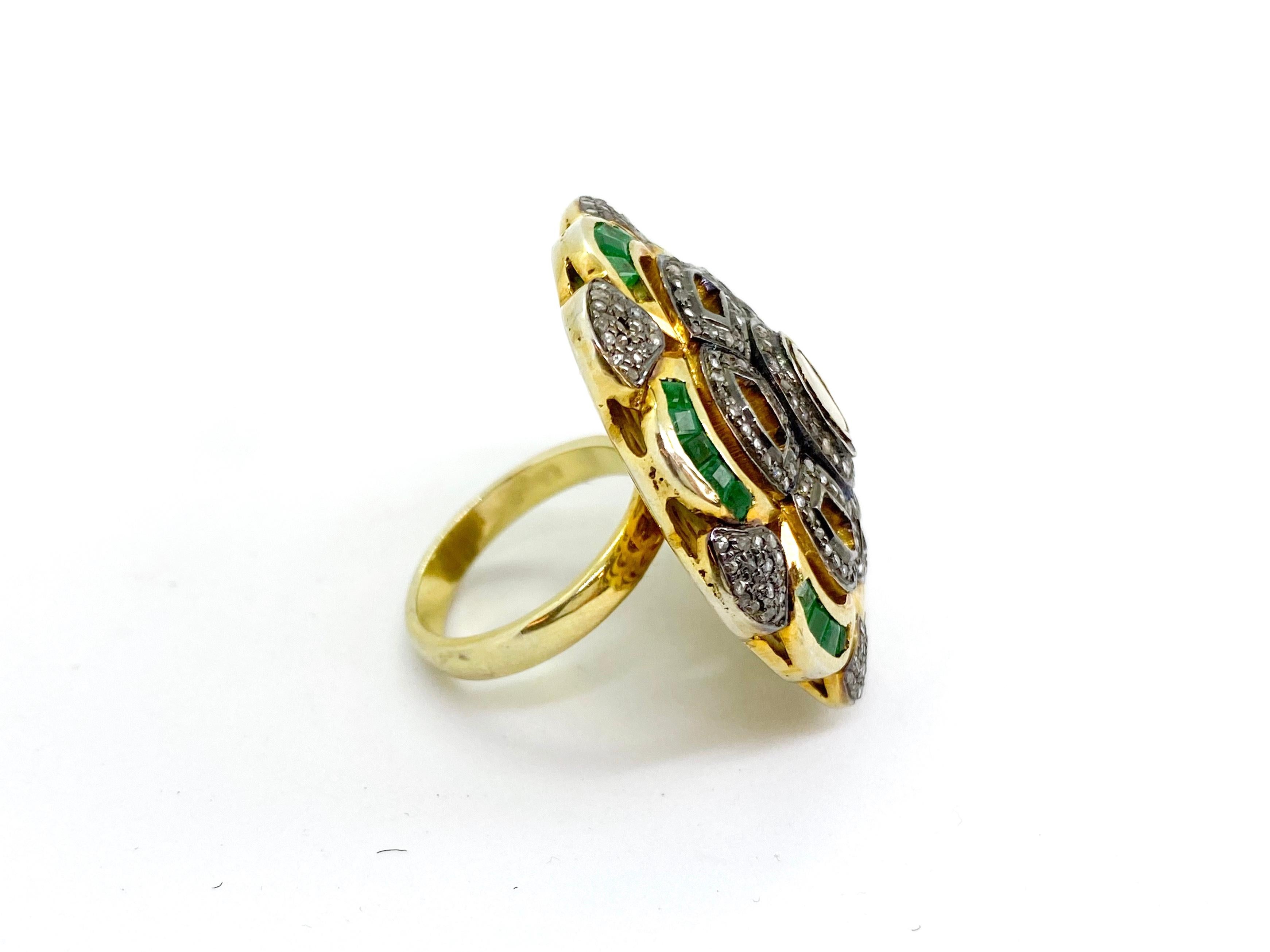 Late Victorian Diamond Cocktail Ring For Sale