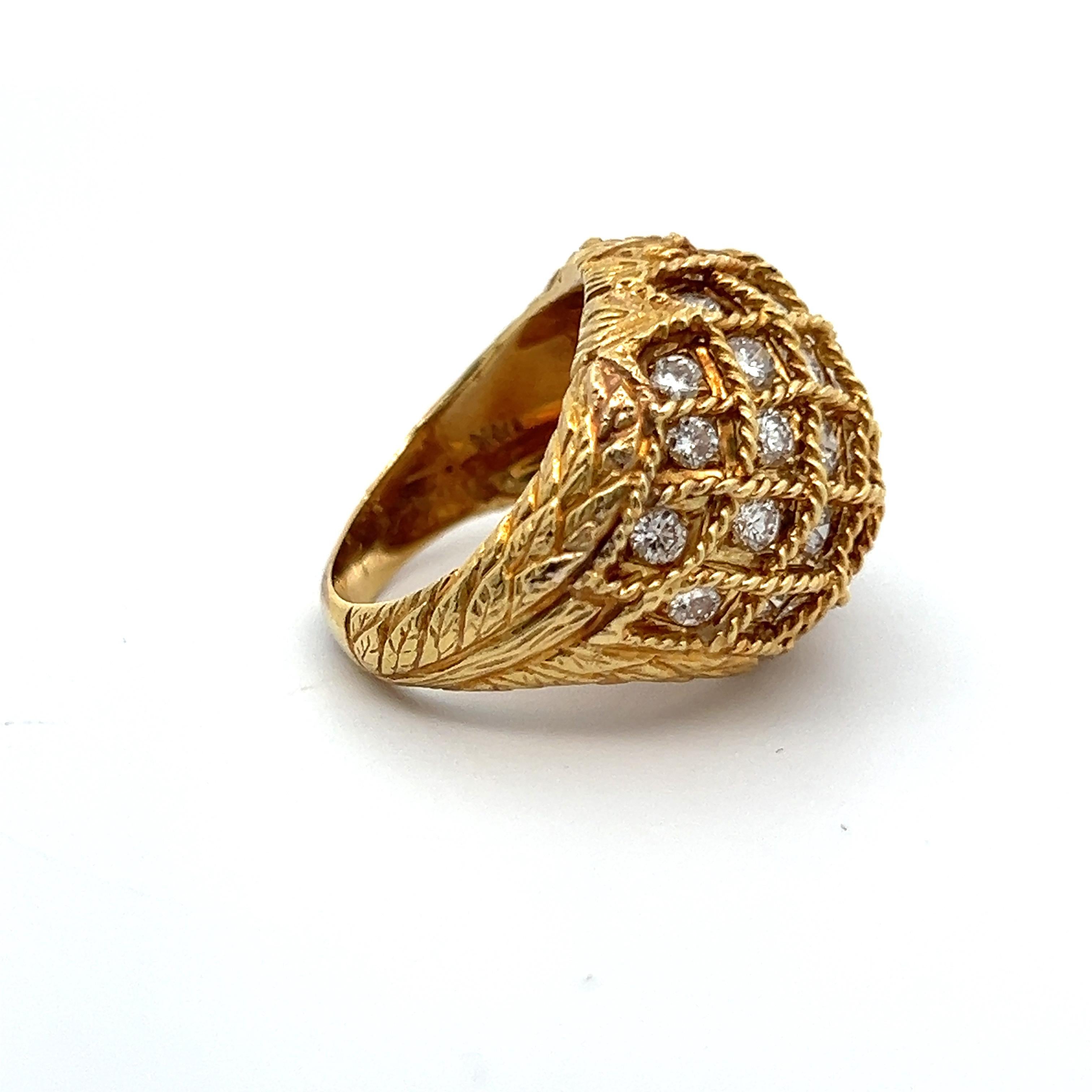 Women's Diamond Cocktail Ring For Sale