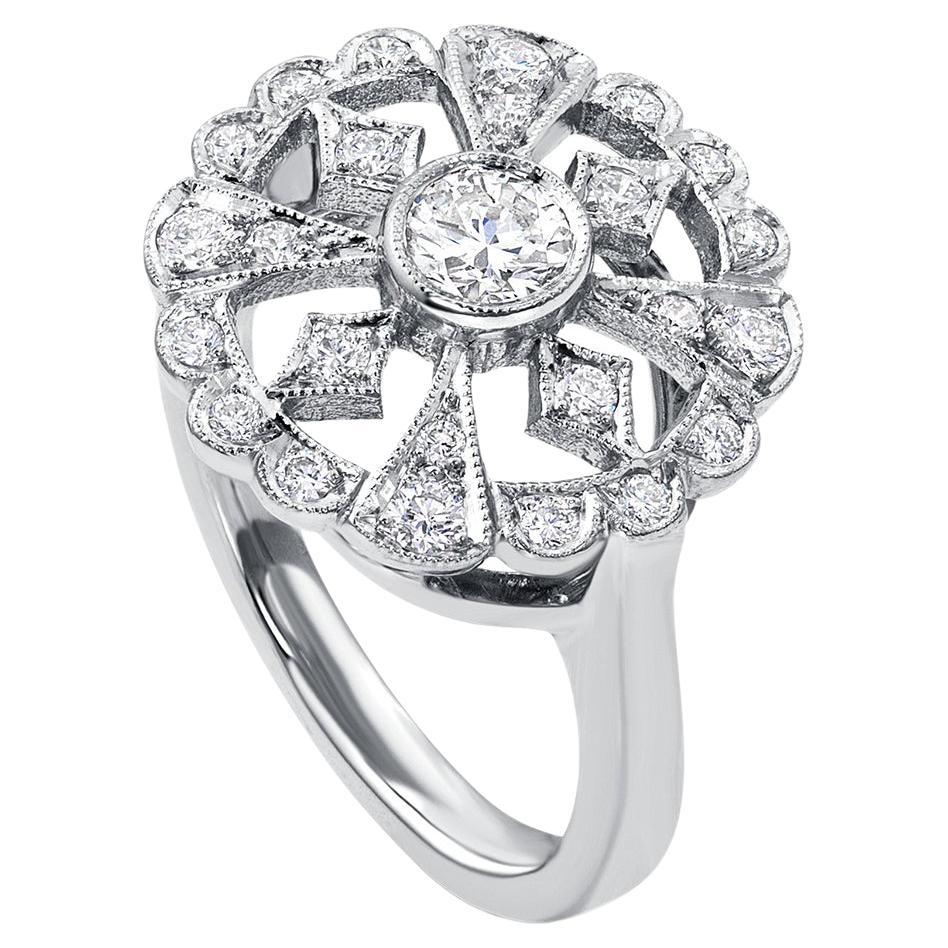 Diamond Cocktail Ring For Sale