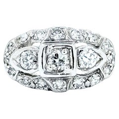 Diamond Cocktail Ring in 14k White Gold
