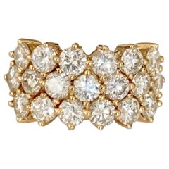 Diamond Cocktail Ring in 18 Karat Yellow Gold