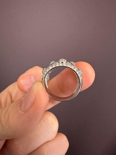 Rosior 1.91ct Diamond Cocktail Ring in 950 Platinum, Handmade Portugal
