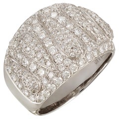 Anillo de Cóctel de Diamantes engastado en Platino