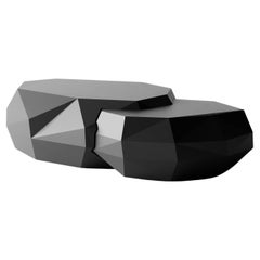 Diamond Coffee Table by Kasadamo and Pant, French Artist, Black Version