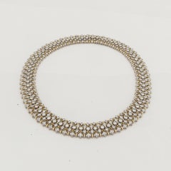Diamond Collar Necklace in Two-Tone Gold