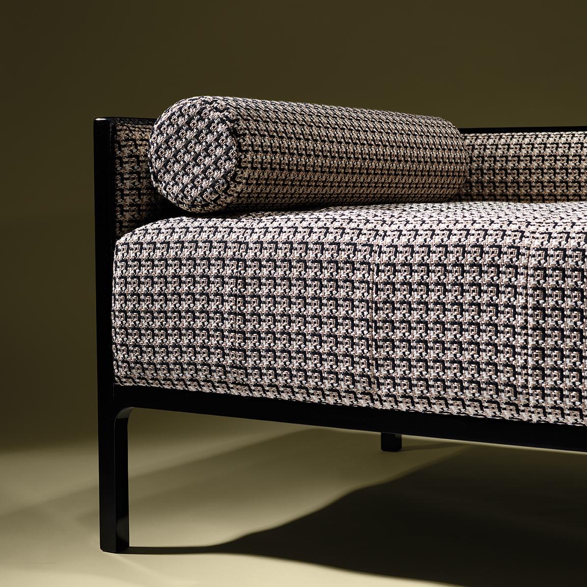 Diamond Zeitgenössische und anpassbare Chaise Lounge aus Jacquard von Luísa Peixoto (21. Jahrhundert und zeitgenössisch) im Angebot