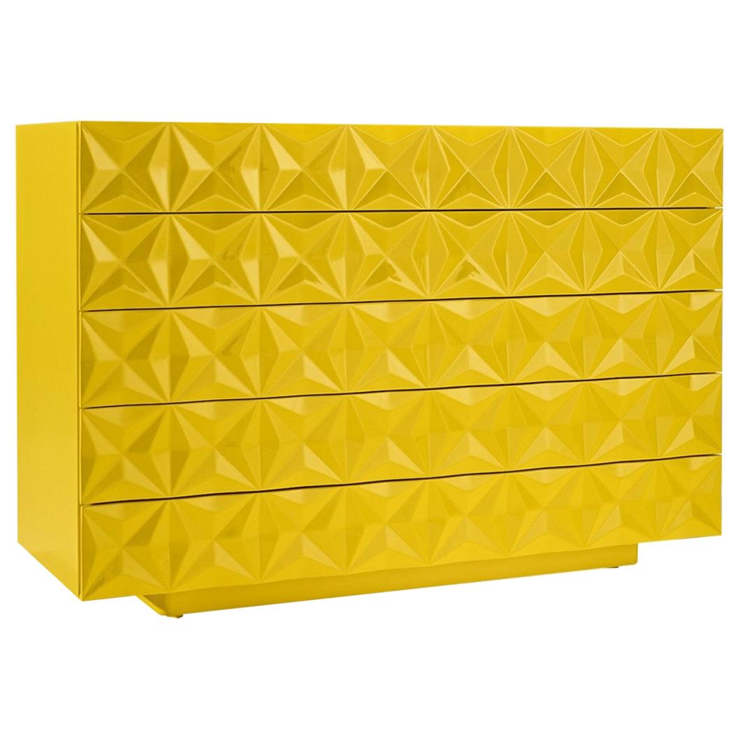 Diamond Contemporary and Customizable Chest of Drawers by Luísa Peixoto For Sale