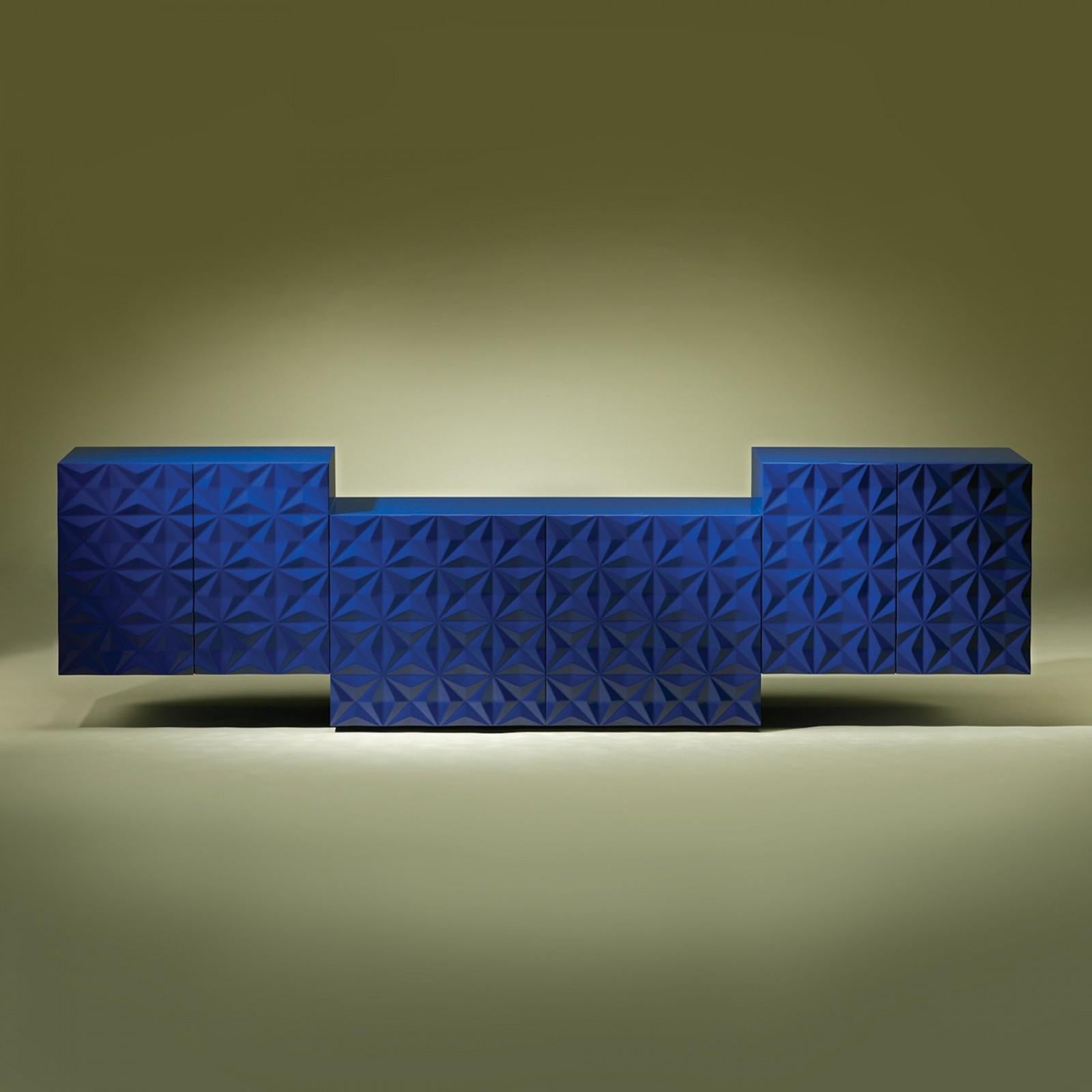 Lacquer Diamond Contemporary and Customizable Sideboard by Luísa Peixoto For Sale