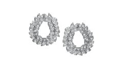 Andrew Glassford Diamond Earrings with Detachable Emerald & Sapphire Briolletes