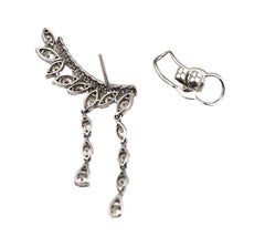 Diamond Crawler with Dangle Detail Earrings