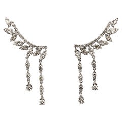 Diamond Crawler with Dangle Detail Earrings