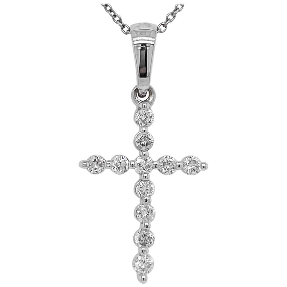 Cartier gold cross necklace Clearance