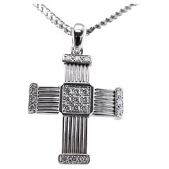 Collier Croix en diamant Pendentif Croix en or 18K par Di Modolo